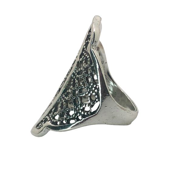 Silver Boho Ring - Size 6.5 - Picture 4 of 7